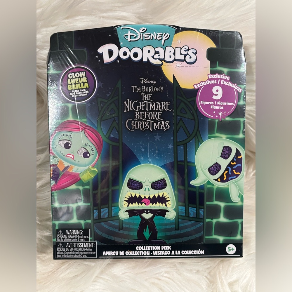 Disney Doorables Nightmare Before Christmas Glow in the Dark 9 Figure Set NIB